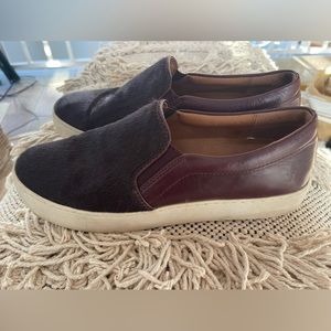 Frye Slip On Pony Hair Sneakers